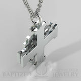 Natural Diamond Jerusalem Cross Pendant In 14K Gold (0.5 Ctw) - 14K White Gold