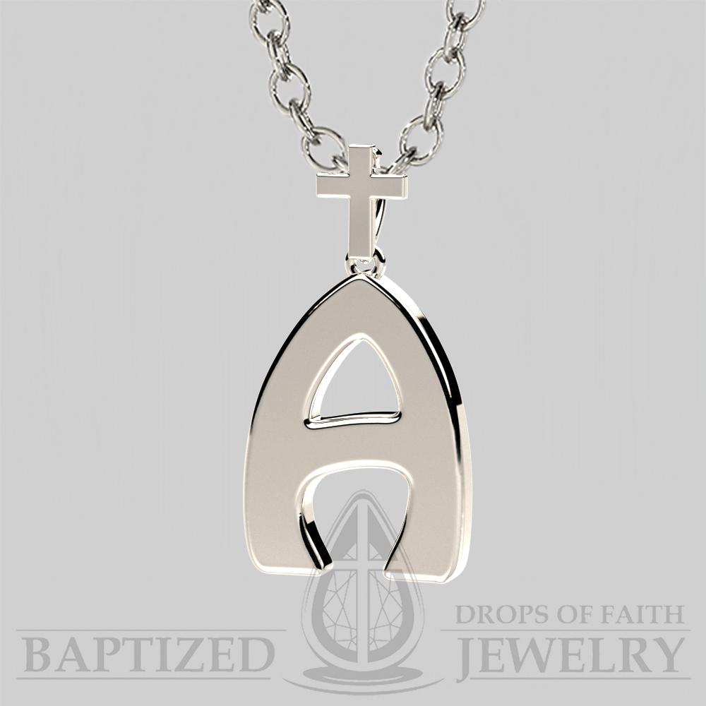A Letter Pendant In Sterling Silver - Sterling Silver 925