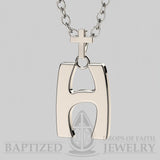 H Letter Pendant In Sterling Silver - Sterling Silver 925