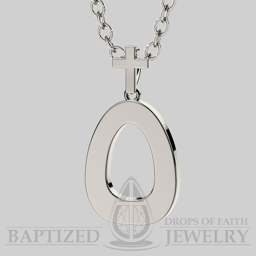 O Letter Pendant In Sterling Silver - Sterling Silver 925
