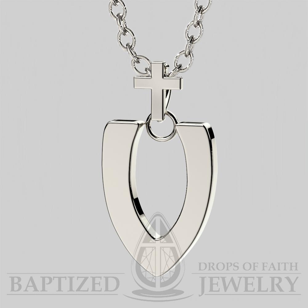 V Letter Pendant In Sterling Silver - Sterling Silver 925